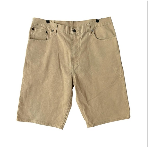 Denizen from Levi's Other - Levi's Mens 369 Khaki Denim Shorts Size 36 Front Pockets Casual Versatile